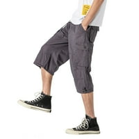 Muške hlače čišćenja muških plus veličine pamučne multi-džepne opterećene komore otpornih na obrezivanje