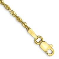 Auriga 10K žuti zlatni dijamantski konop za žene za žene