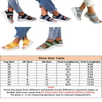 Lacyhop Womenske platforme sandale Peep Toe Ležerne prilike na cipelama Ljetna plaža Ravna sandala