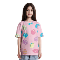 Slatka majica sa tiskanim zečicama Top O-izrez Casual Modna odjeća, odrasli-L, 07