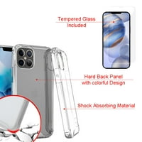 Za Apple iPhone futrolu, iPhone Pro CASE, Hybridni banjkavac Telefon za telefon, sa zaštitnikom zaslona