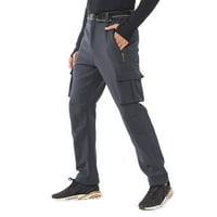 Ripstop teretna hlače Muški majica casual topli sredinom struka Žubovi puni duljine džepne patentne