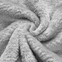 Zimski kaput muški topli villus patentna odjeća s kapuljačom s kapuljačom s dugim rukavima nebo plavo