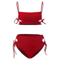 Eashery Bikinis za žene Bikini kupaći kostimi kupaći kostimi Ženski bikini vrhovi crveni