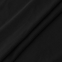 Ženske ljetne odjeće modni tanki sportski prsluk kratke hlače plutaju povremeni dvodijelni set crni