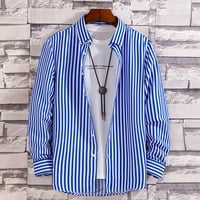 Akiigool muns haljina košulja Muška klasična dugmeta dugih rukava dolje majice Modni poslovni casual