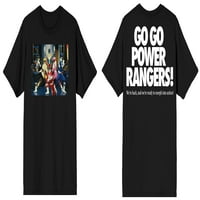 Power Rangers Go Go Power Rangers Muška crna majica - velika
