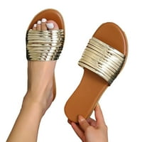 Klizni sandale Žene Djevojke Dressissy Low Wedge Sandal Slatko ljeto klizanje na ravnim sandalama Bohemijska