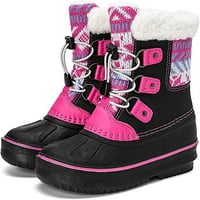 Unisex-Child COATS dječake Djevojke udobne tople plišane cipele za gležnjeve zime vanjske kišne sniježne