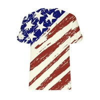Američka zastava Majica Žene Gnomes Patriotska majica USA Zastava zastava Grafička majica 4. jula Tee