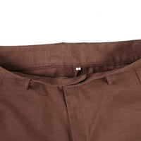 Outfmvch muške hlače kaki hlače za žene duge povremene poslovne vitke proširive pantalone hlače obične