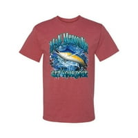 MAN Medicina Dobijte svoju dozu Plavu Marlin Muška grafička majica, Vintage Heather Red, 2xL