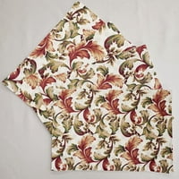 Jesenji jeseni cvjetni listovi placematske trkačke trkačke tkanine salvete koje su postavljene u Pennynovim