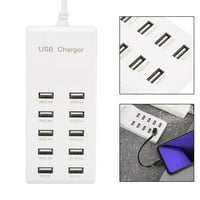10-port USB punjač, ​​uštedite zaštitu prostora Učinkovito USB adapter za punjenje, kućanski aparati
