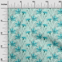 Onuone pamučne fleke Blue Blue tkanina cvjetna ploča za vodu za šivanje tkanine sa dvorištem tiskanim