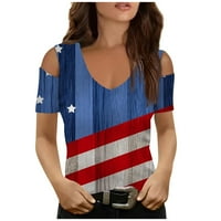 Ženska majica s kratkim rukavima Dan neovisnosti, majica bez kaiševa, ležerne vrhove