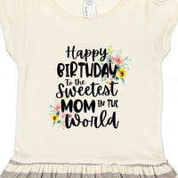 Inktastičan sretan rođendan najslađim mamama u svjetskoj gipkoj haljini za djevojčicu