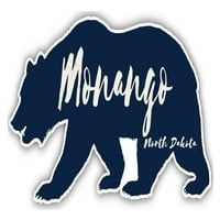Monango Sjeverna Dakota Suvenir Vinil naljepnica za naljepnicu Medvjed dizajn