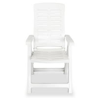 Rekling stolice sa patuljama Plastična bijela