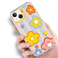 Flower Transparenty Phonecase za iPhone Pro MA Plus Girl Slatka cvjetna bistra mekani poklopac