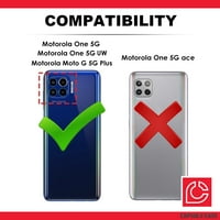 Capsule Case kompatibilan s Motorolom One 5G UW Motorola One 5G Moto G 5G Plus [četkani dvostruki sloj