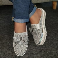 Ženski novi proljetni i ljetni luk čvor Diamond Seri Semi papuče debele su proslijeđene istrošene vanjske