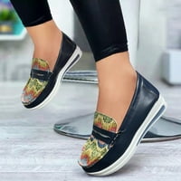 Ženske dame modne casual čvrste platforme otvorenih noktiju sandale cipele za plažu crna 6.34845
