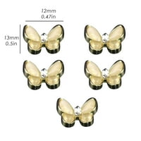 Pro Beauty Tools Pribor za nokte 3D Legura nakita DIY Nail Art Dekoracije noktiju leptir