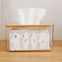Clear plastični raspršivač tkiva Bo Jednostavni dizajn Obrišite čisto tkivo Bo za kupaonicu spavaća