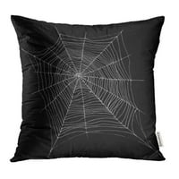 Sažetak Prekrasan Spider crtani skica bijela boja crni raster cobweb jastučni jastučni jastuk na poklopcu
