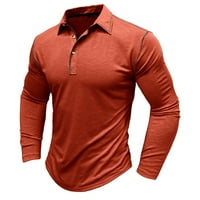 Giligiliso muškarci dugih rukava bify mišić Basic Solid čista boja bluza TEE TOP TOP BLOUSE BLOUSE &