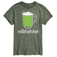 Instant poruka - Relief bacač zeleno pivo - Muška grafička majica kratkih rukava