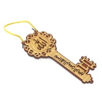 Islamski oblik ključeva Viseći privjesak Drveni ključ Viseći ukras Muhammad arapski Naziv kaligrafije