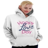Sretan Valentines Ljubavni dan Datum slatke dukseve sa hoodieom žene Brisco marke m