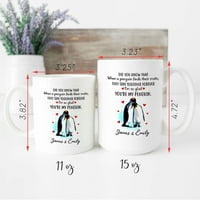Ti si moja pingvinska krigla, romantični poklon za djevojku, dečko, valentinov poklon za nju, za njega, boyfriendring pokloni, valentinov šalica, keramičke novitetne kafe šalice 11oz, 15oz šalica, čaj za čaj