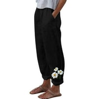 Pješačke hlače Žene Ženske hlače Ležerne prilike sa džepovima Obrezane hlače za žene Žene Capri hlače