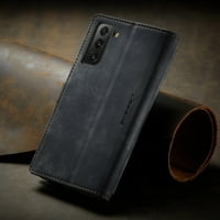 Samsung Galaxy S Fe Case, Dteck Magnetni novčanik Kućište Premium izdržljiv PU kožni patentni džepni