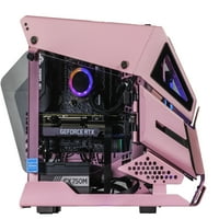 Velztorm Perxici Gaming & Entertop Desktop Rose Pink, Nvidia GeForce RT 3060, 1xUSB 3.2, 4xUSB 3.0,