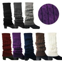 Parovi Ženski kukičani kabeli pletene pletene zimske noge topli za pokretanje manžete Toppers Čarape