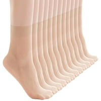 Čarape za gležnjeve za žene parovi čvrste pamučne dno, pamučne čarape za klizanje Prozračne nevidljive