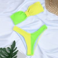 Ociviesr bikini kupaći kostimi Brazilski odjeća za plažu s ravnim prstima Žene kupaći kostim push-up