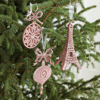 Božićni ukrasi za blistavljenje Božićno drvca za viseći ukras za Xmas Drvo vjenčani vijenac Decor