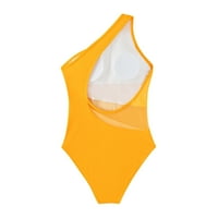 Jedno kupaće kostim za žene Jednoher Mesh Coleit Cut Out Out Open bez ledenih kupaćih komisija Podignite