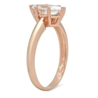 1.5ct Marquise Cut White Sapphire 18K ružičasto zlatne obljetnice za angažovanje prstena 4