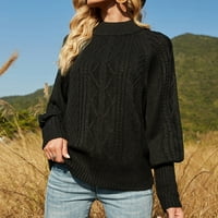 Kali_store pad džempera za žene dugih rukava izdubljeni džemper casual slatka crochet čipka pointerle