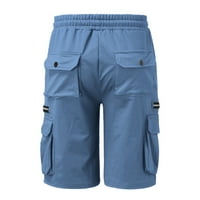 Muški ljetni kratke hlače Pamuk labavi plus veličine pet bodova hlače Multi džepni patentni zatvarač