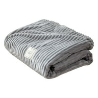 GUVPEV bacaje ćebe Flannel fleece bacati pokrivač plišani ugodno mekane pokrivače up deka 150x - kava