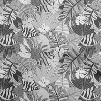 Onuone poliesterska Spande siva tkanina Tropska cvjetna šivaća tkanina od dvorišnog tiskanog diy odjeće
