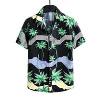 Jikolililili ženske muškarce Havajska majica na plaži na plaži na kratkim rukavima, košulje od ljetnog