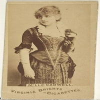 Mlle. Cadwell, iz glumaca i glumica serija za Virginia Brights Cigaretes Poster Print
